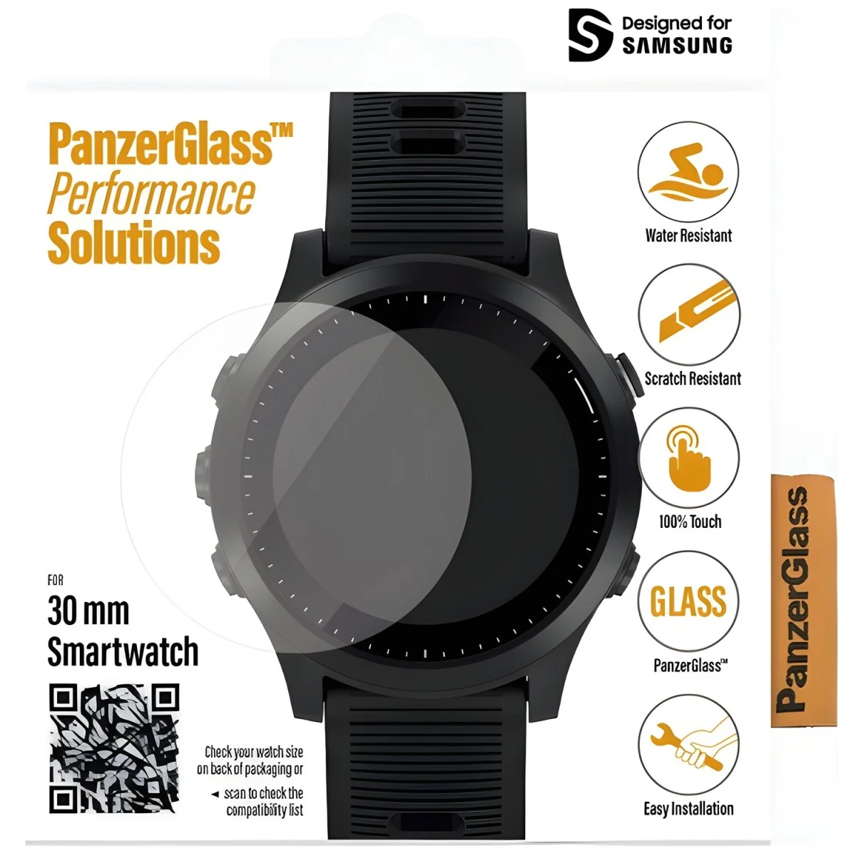 Tvrdené sklo pre Samsung Galaxy Watch 3 (30 mm) Transparentná