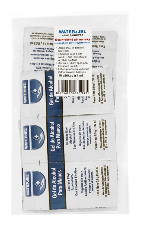 Dezinfekčný gél na ruky 10×1 ml, dezinfekčný gél