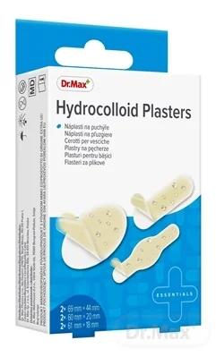 Dr. Max Hydrocolloid Plasters 1x6 ks, hydrokoloidné náplasti na pľuzgiere, mix veľkostí