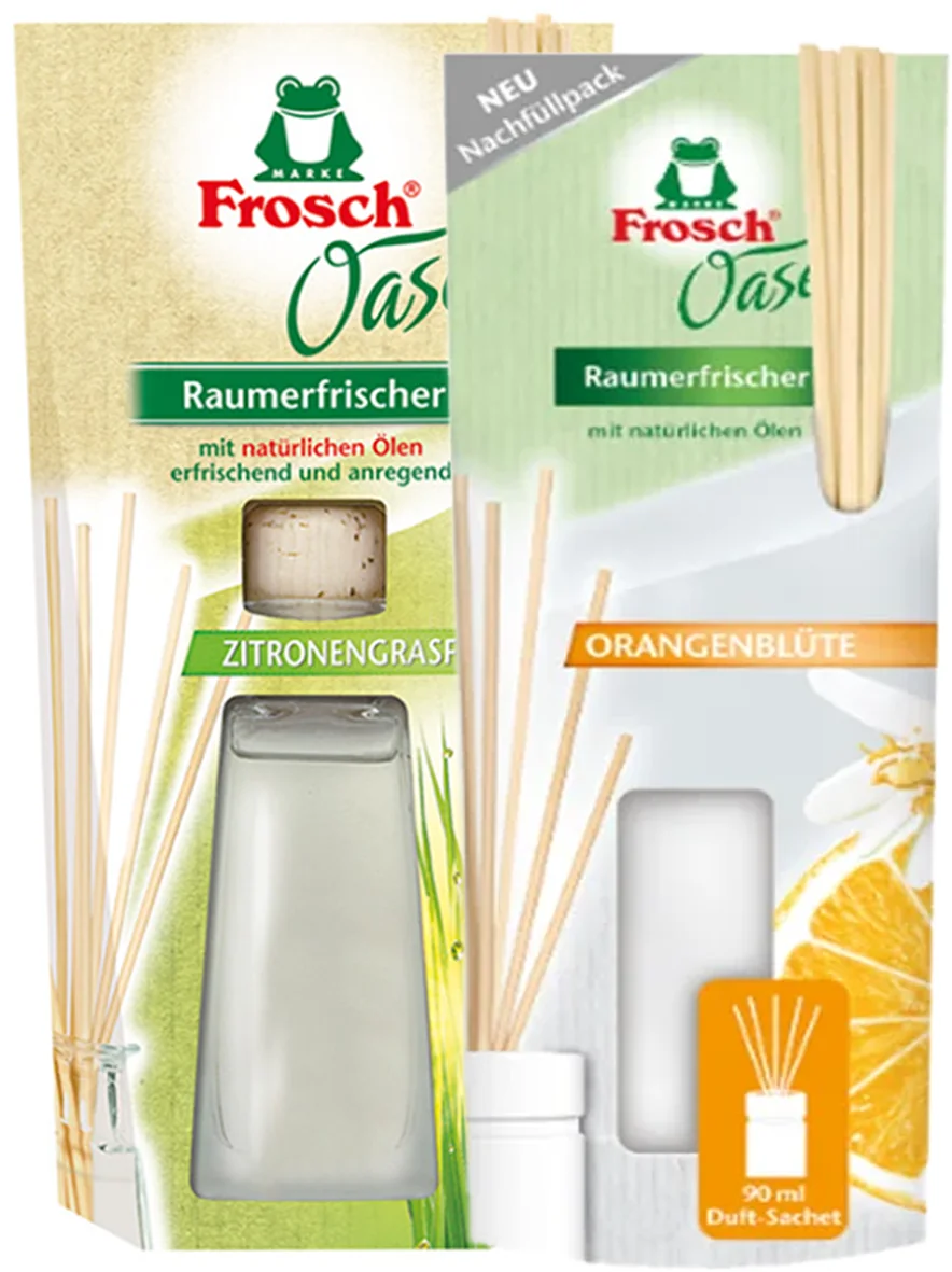FROSCH Oase Citrónová tráva 90 ml + Kvet pomaranča – náhradná náplň 90 ml