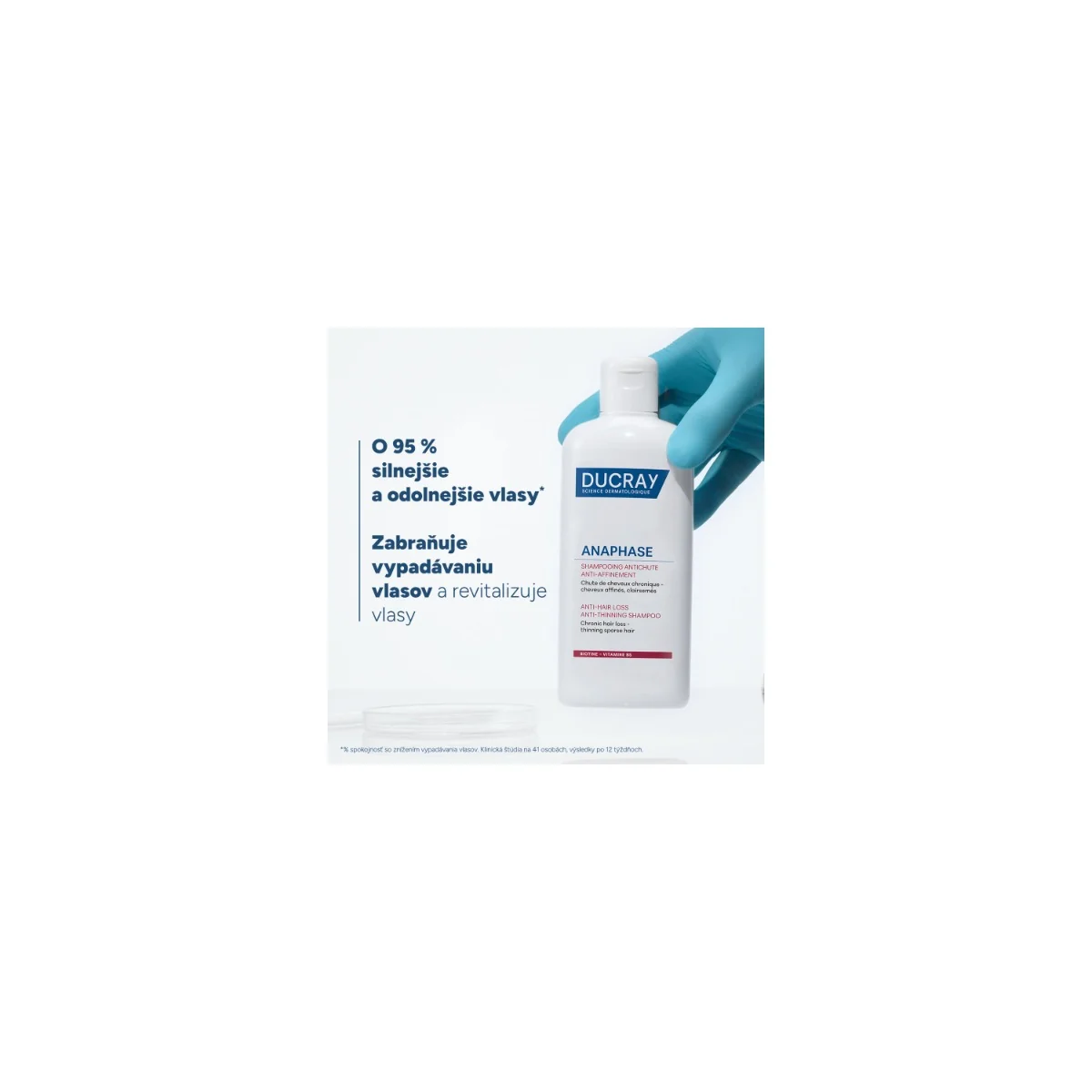DUCRAY Anaphase Doplnkový šampón na vypadávanie vlasov 400 ml 1×400 ml, šampón proti vypadávaniu vlasov