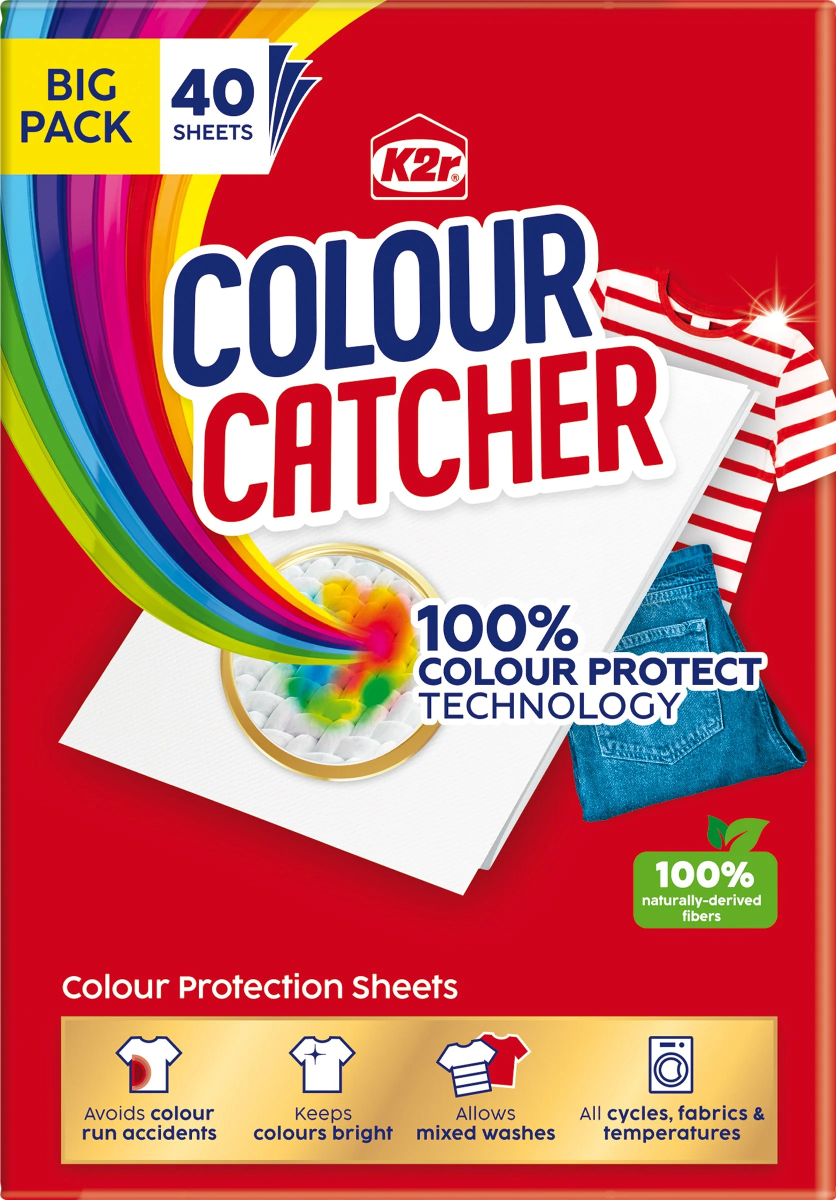 Colour Catcher pracie obrúsky proti zafarbeniu 1×40 ks, pracie obrúsky