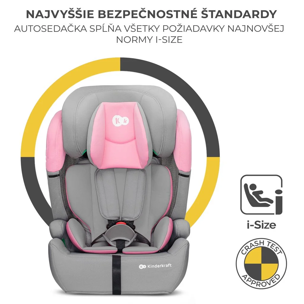 Autosedačka Comfort up i-size pink (76-150 cm)