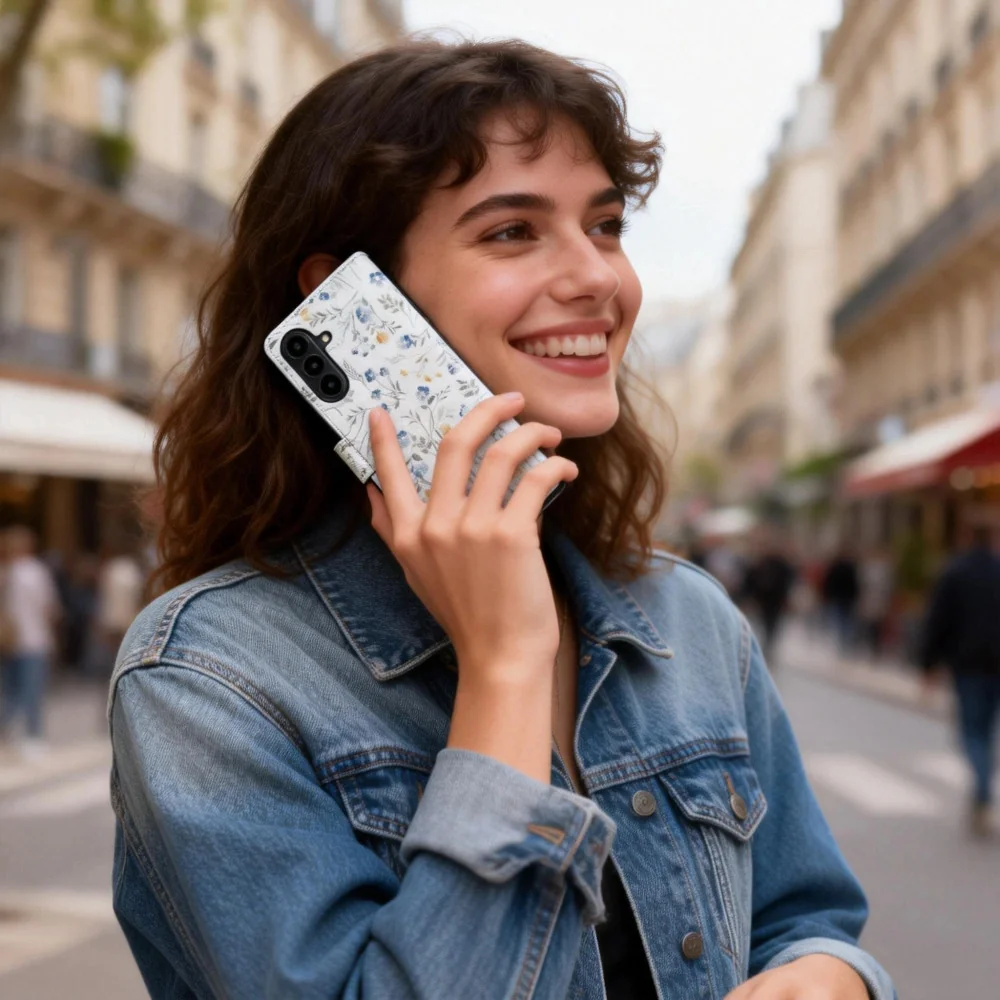 Tech-Protect Wallet knižkové puzdro na Samsung Galaxy A57 5G, spring flowers lowers