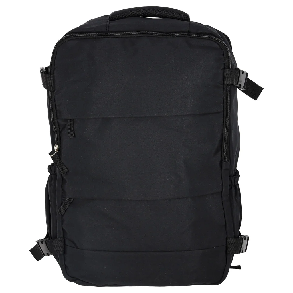 Cestovný batoh 45 × 30 cm s rozšíriteľnými priehradkami – čierny