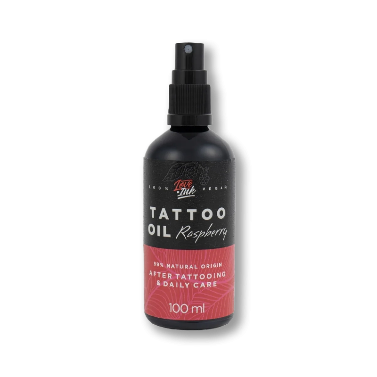 Tetovací olej s vôňou maliny Loveink Tattoo Oil Raspberry 100ml