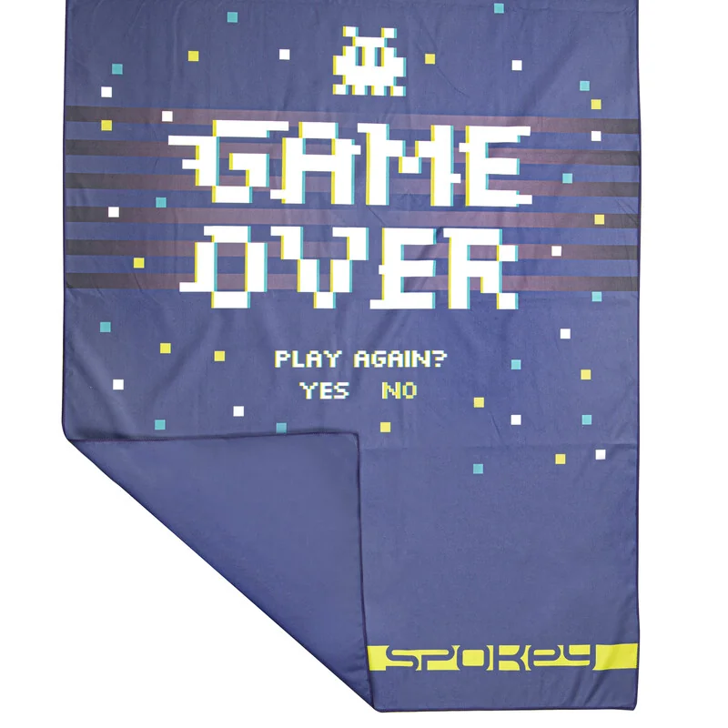 SPOKEY - GAME OVER Rýchloschnúci športový uterák 80x160cm