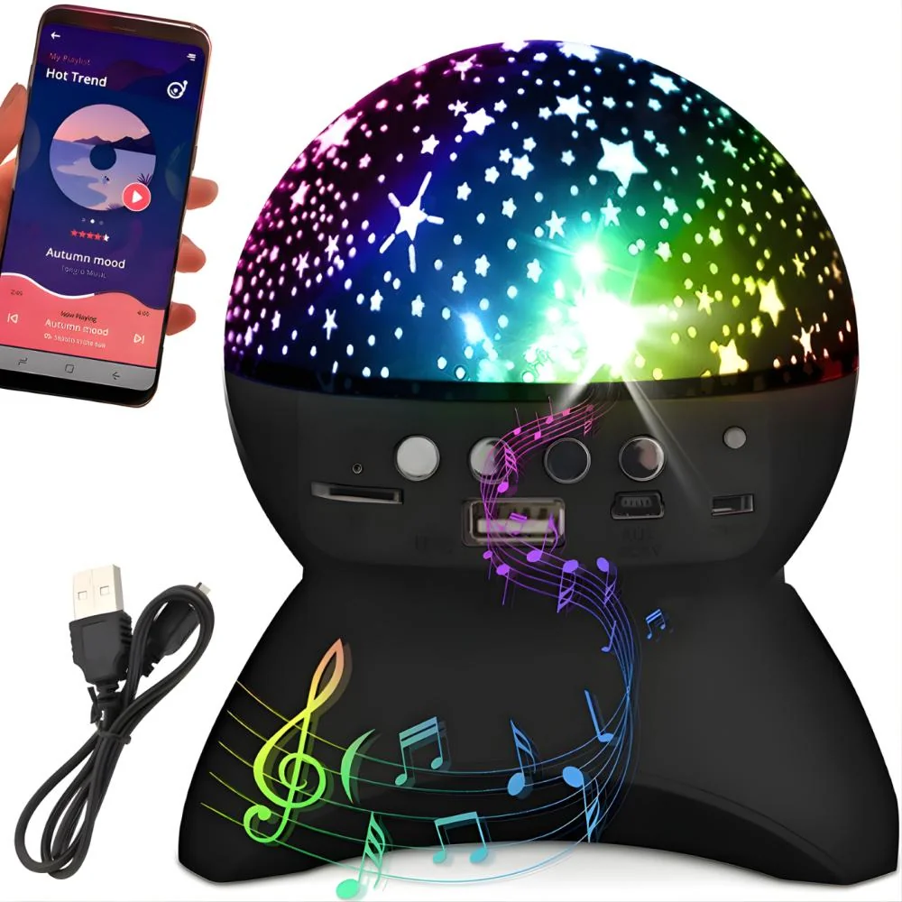 Multi Bluetooth reproduktor s budíkom a nabíjačkou 1 ks, čierna