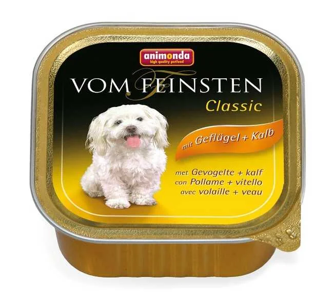 Animonda Vom Feinsten Dog Konzerva Hydina+Tela 150g 1×150 g, paštéta pre psy