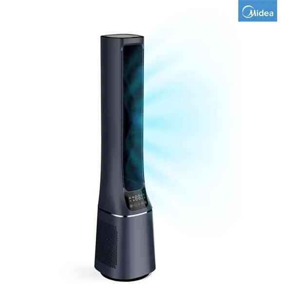 Smart ventilátor a cčistička vzduchu bez lopatiek,WiFi,dialkove ovládanie,H13 HEPA filter,10 rýchlostí,ION,48m2,časovač 1× 1ks, čistička vzduchu
