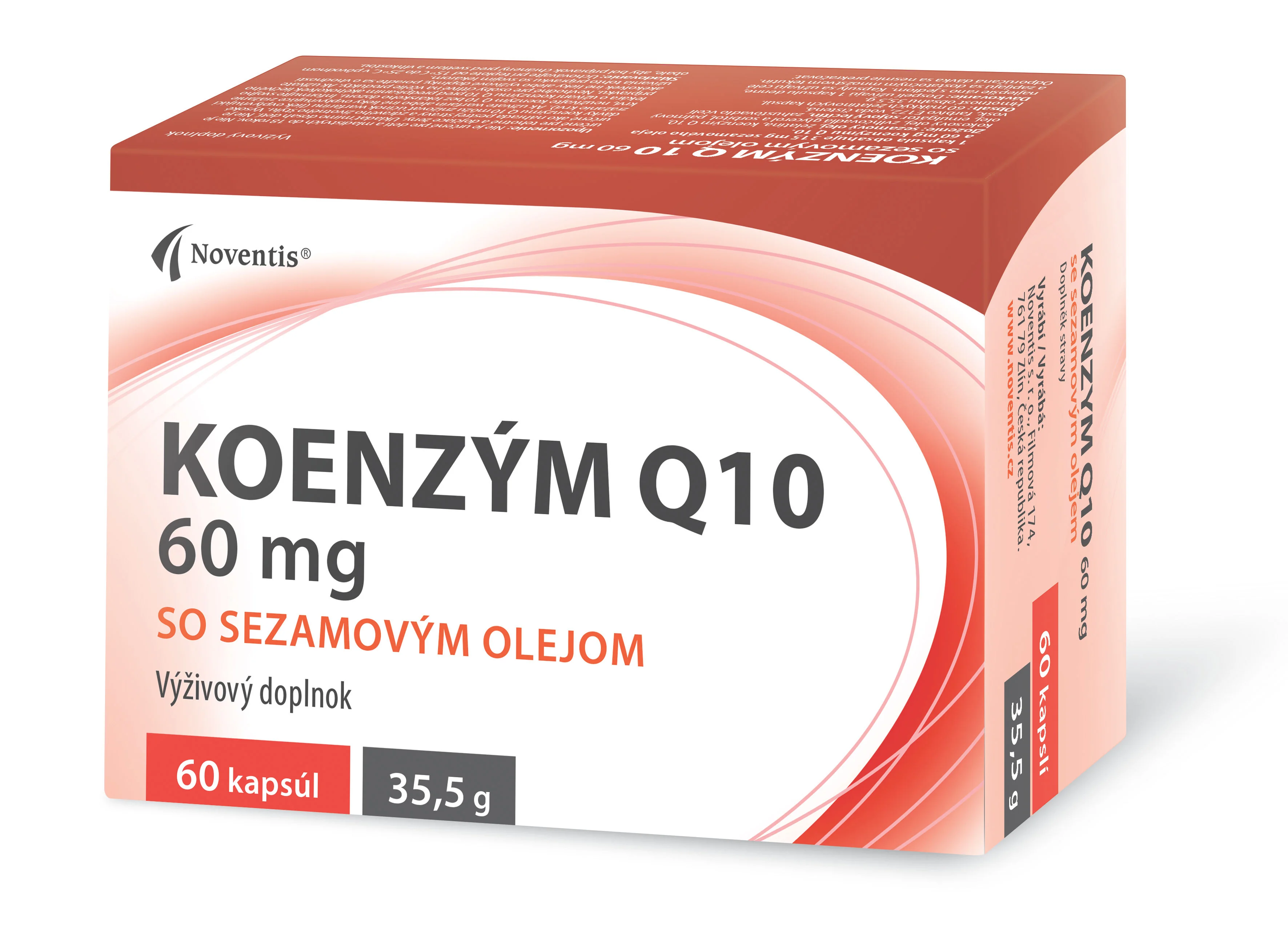 NOVENTIS KOENZÝM Q10 so sezamovým olejom 60 cps