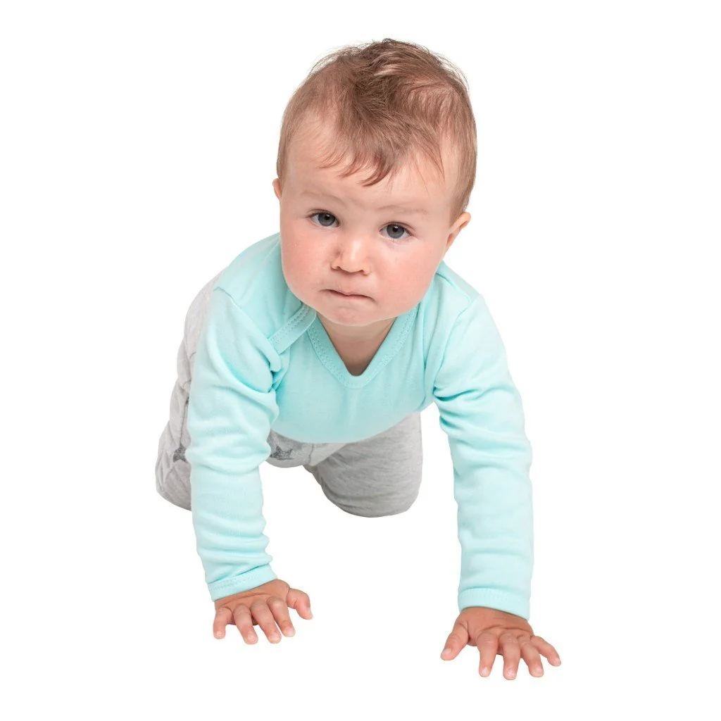 Dojčenské body celorozopínacie New Babysivé s hviezdičkami, vel. 56 (0-3m)