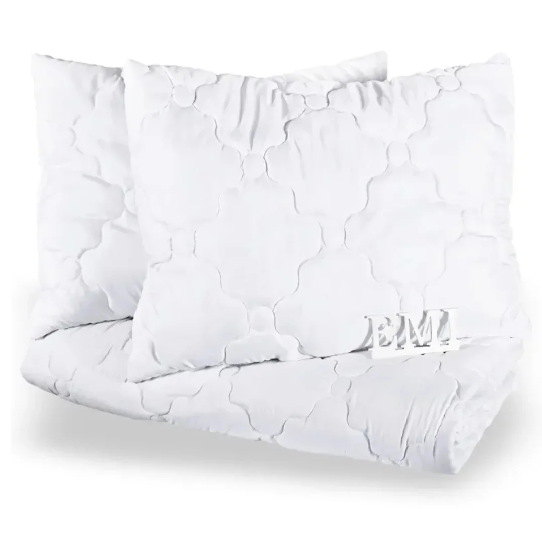 EMI Set manželskej prikrývky a vankúšov Premium 220x200 + 90x70 (2x) 1×1 ks, set manželskej prikrývky a vankúša