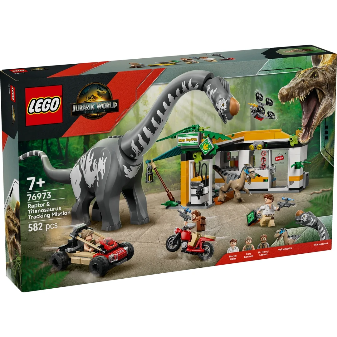 LEGO® Jurassic World 76973 Misia na sledovanie raptora a titanosaura
