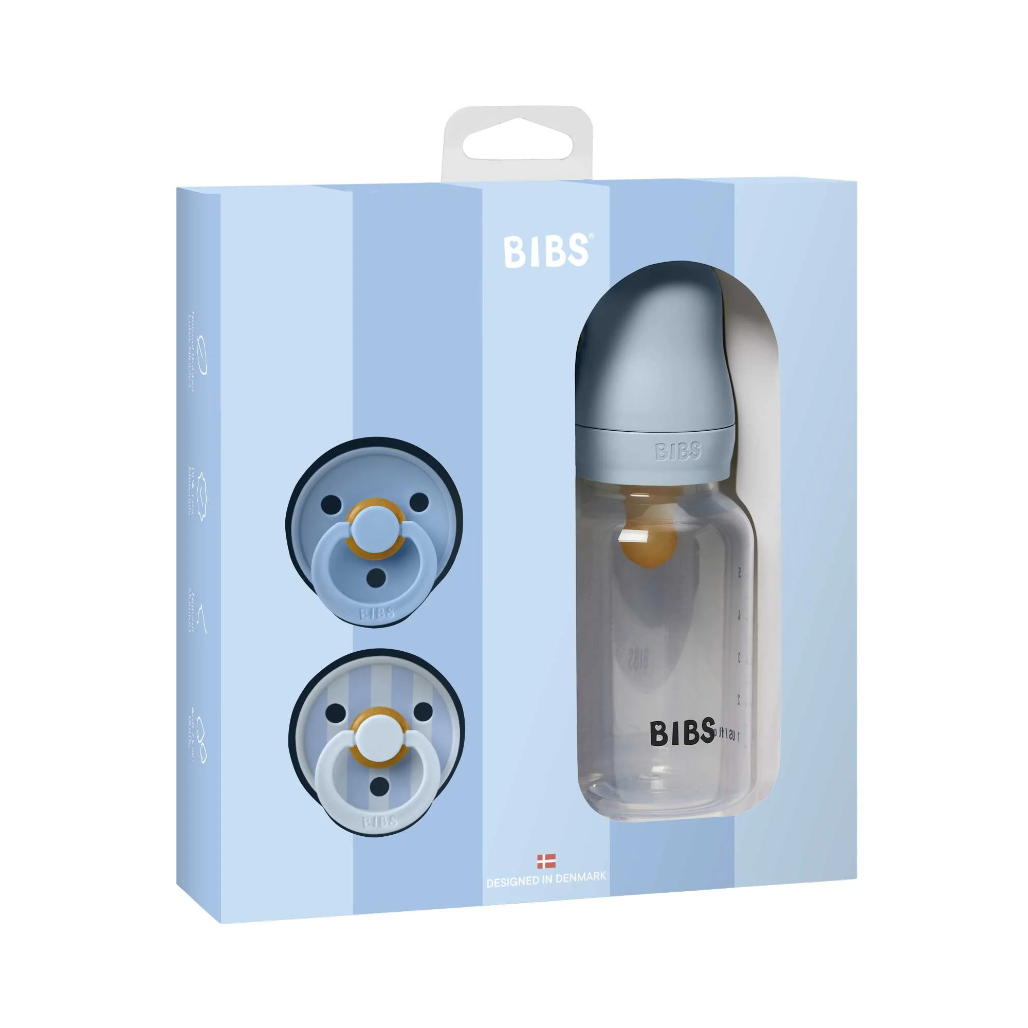BIBS Sprinkle darčekový set Baby Blue