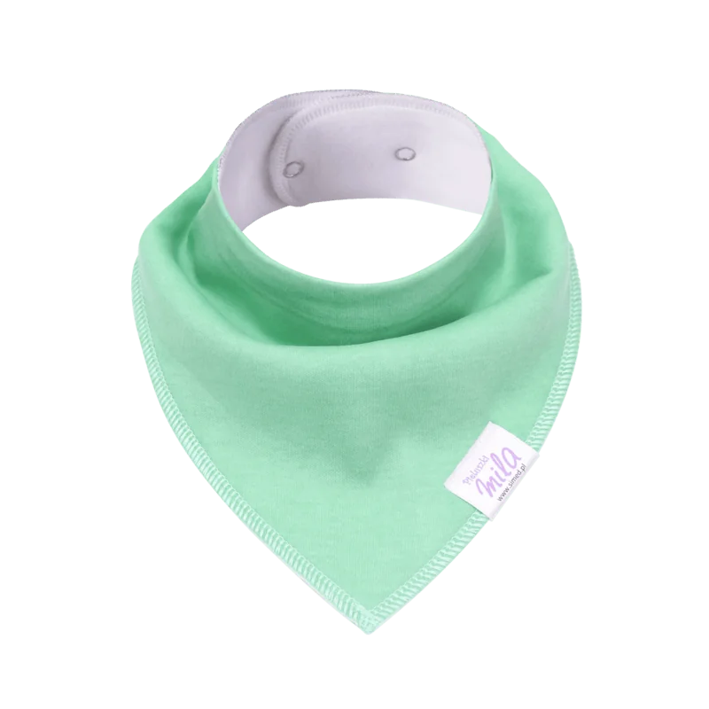 SIMED Bavlnený podbradník s nepriepustnou PUL vrstvou, green 1×1 ks, podbradník