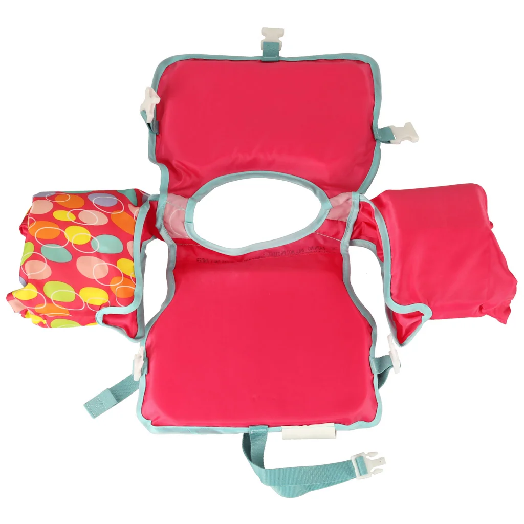 Detská plávacia vesta s rukávmi 3–6 rokov (19–30 kg) – ružová