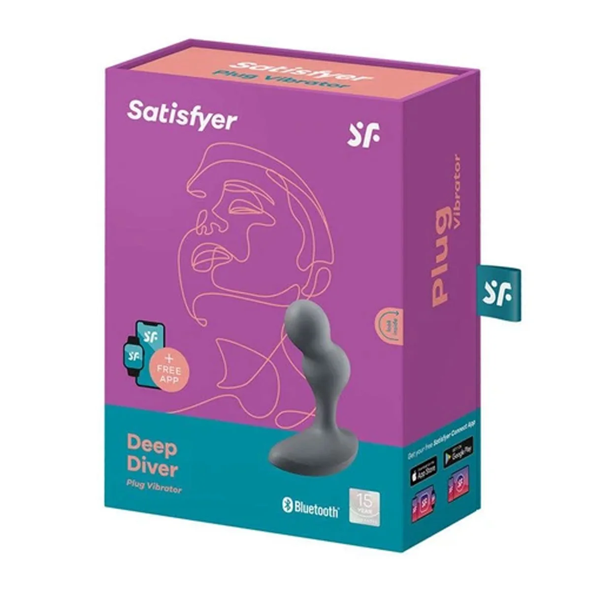 SATISFYER Deep Diver - inteligentný análny vibrátor 