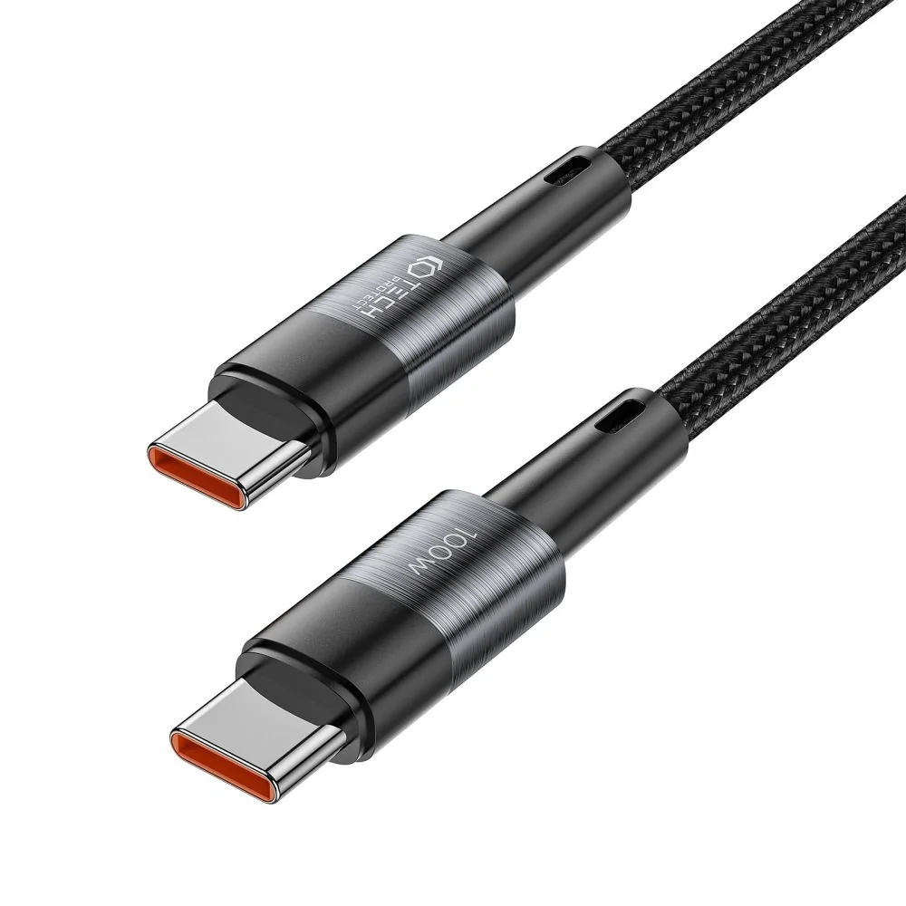 Tech-Protect Ultraboost kábel USB-C / USB-C 100W 5A PD 3m, šedý