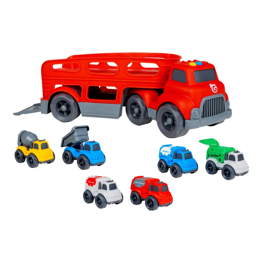 Auto truck s autíčkami zvuk - svetlo-Vitamina G