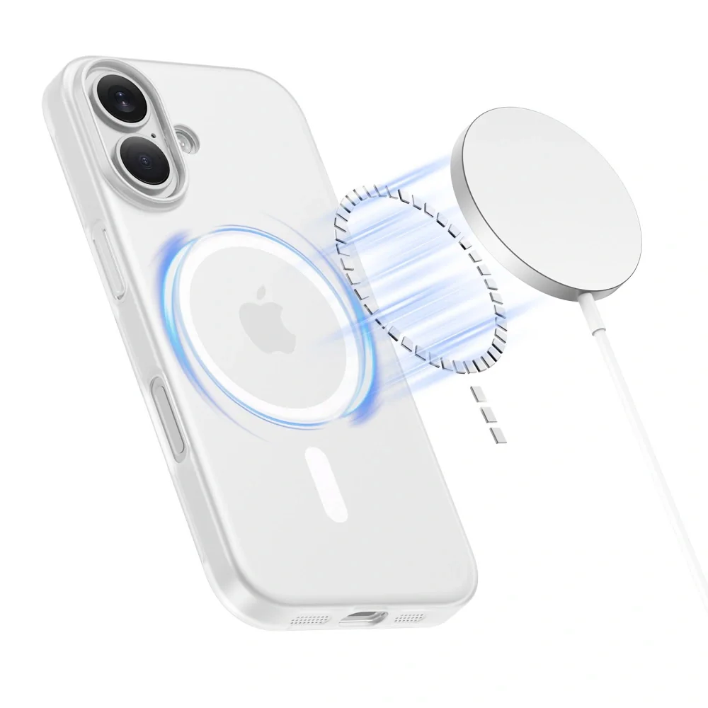Tech-Protect MagSlim MagSafe kryt na iPhone 17, biely