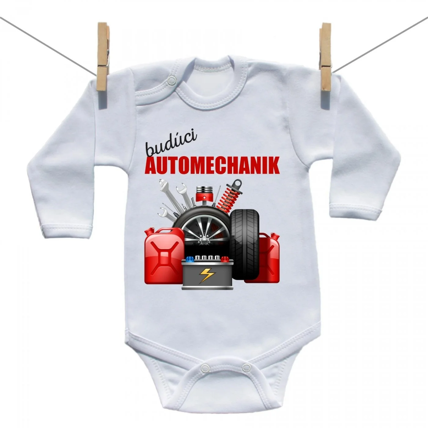 Boodyy Body s dlhým rukávom Budúci automechanik Veľkosť: 74