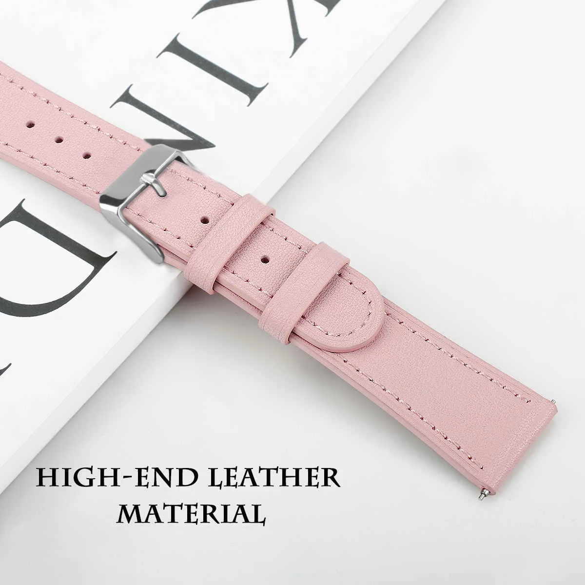 BStrap Leather Italy remienok na Garmin Vivoactive 5 pink