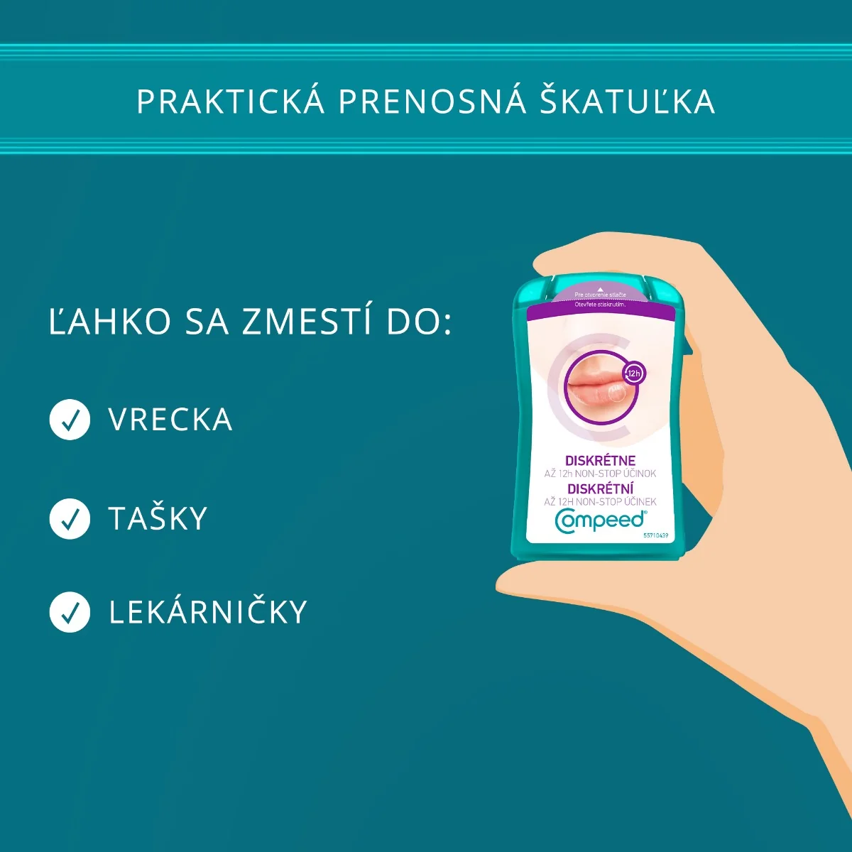 Compeed NÁPLASŤ na opary 1×15 ks, liečenie oparov