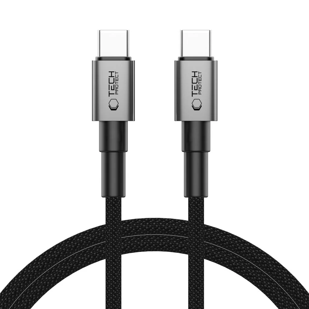 Tech-Protect Ultraboost DNA kábel USB-C / USB-C PD 60W / 3A 2m, šedý