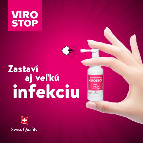 VIROSTOP Ústny sprej 1×30 ml, ústny sprej proti chrípke, prechladnutiu a bolesti hrdla