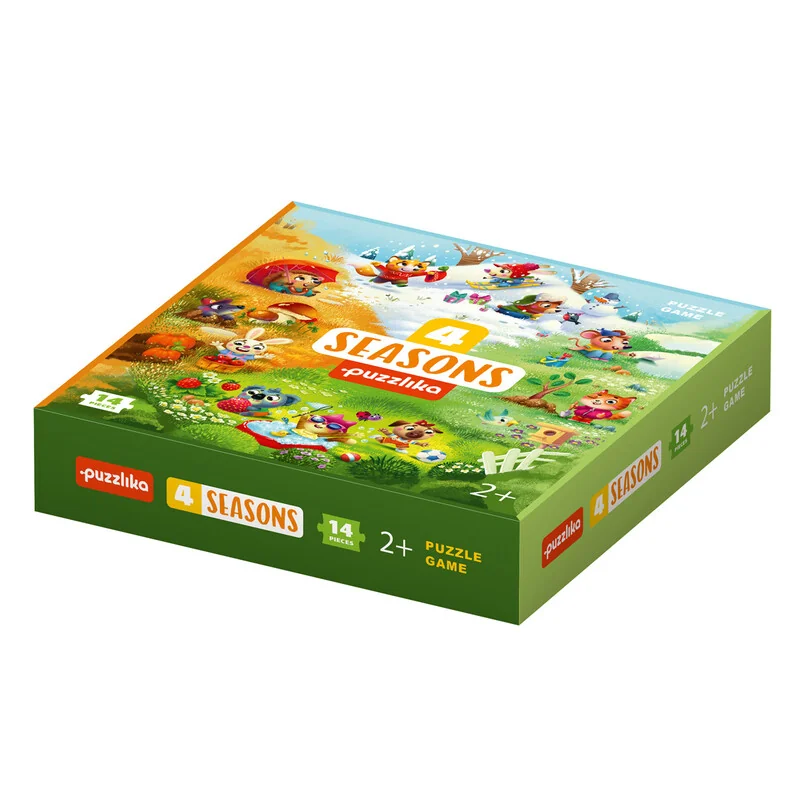 PUZZLIKA - 15238 Štyri ročné doby - náučné puzzle 17 dielikov
