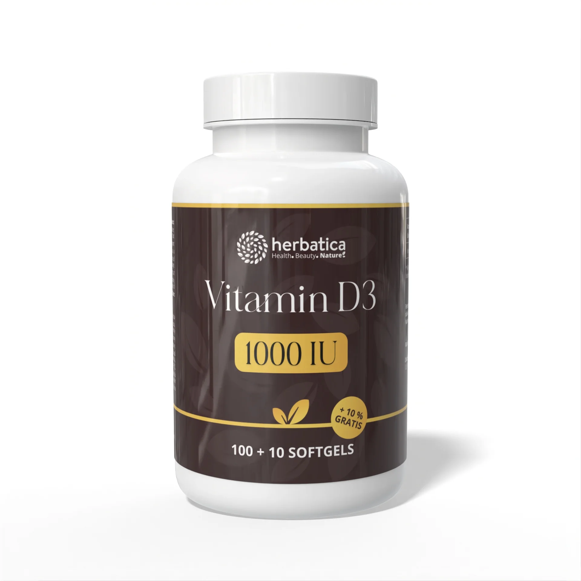 Vitamín D3 1000 IU - 110 tabliet - Herbatica