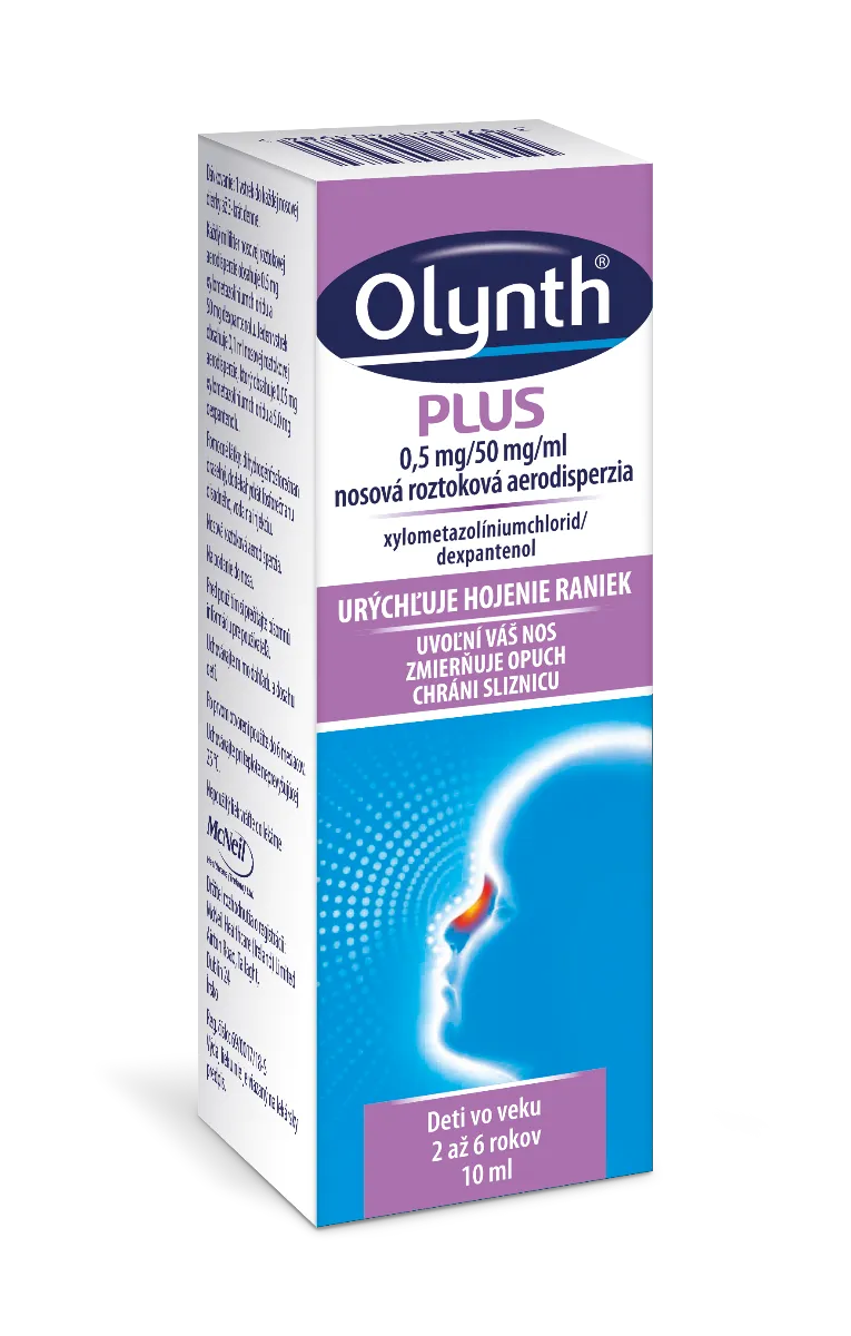 OLYNTH PLUS 0,5 mg/50 mg/ml 1×10 ml,  aer nao (fľ.HDPE biela)
