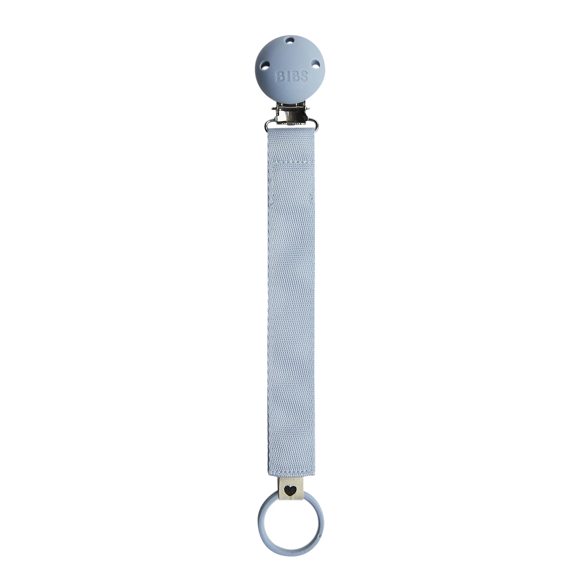 BIBS Ribbon klip na cumlík Dusty Blue