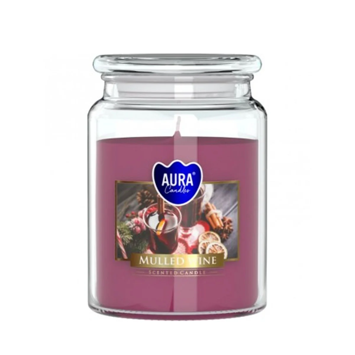AURA Vonná sviečka 500g mulled wine