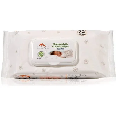 Mommy Care - Biologicky rozložiteľné detské obrúsky 72 ks 1×72 ks, detské obrúsky