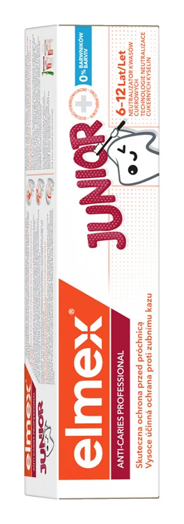 ELMEX ACP JUNIOR zubná pasta 75ML 1×75 ml, detská zubná pasta