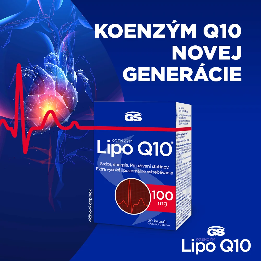 GS Koenzym Lipo Q10 100 mg 1×60 cps, výživový doplnok