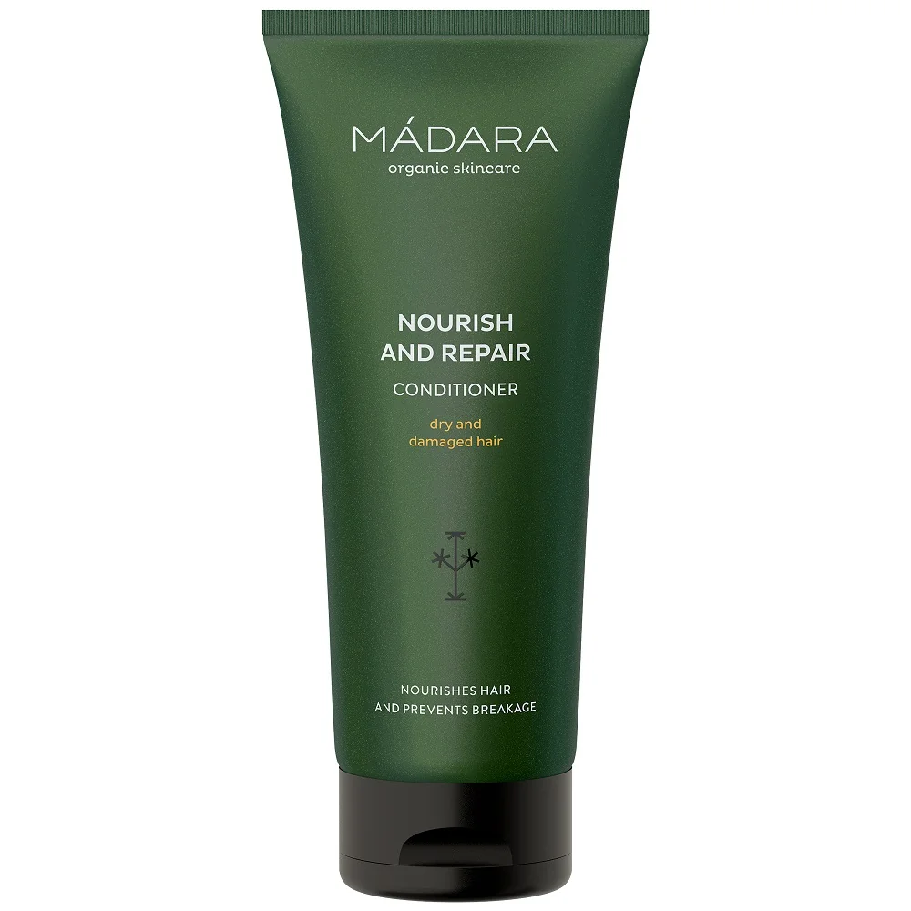Mádara Kondicionér Pre Suché A Poškodené Vlasy 1×200 ml, prírodný krémový kondicionér