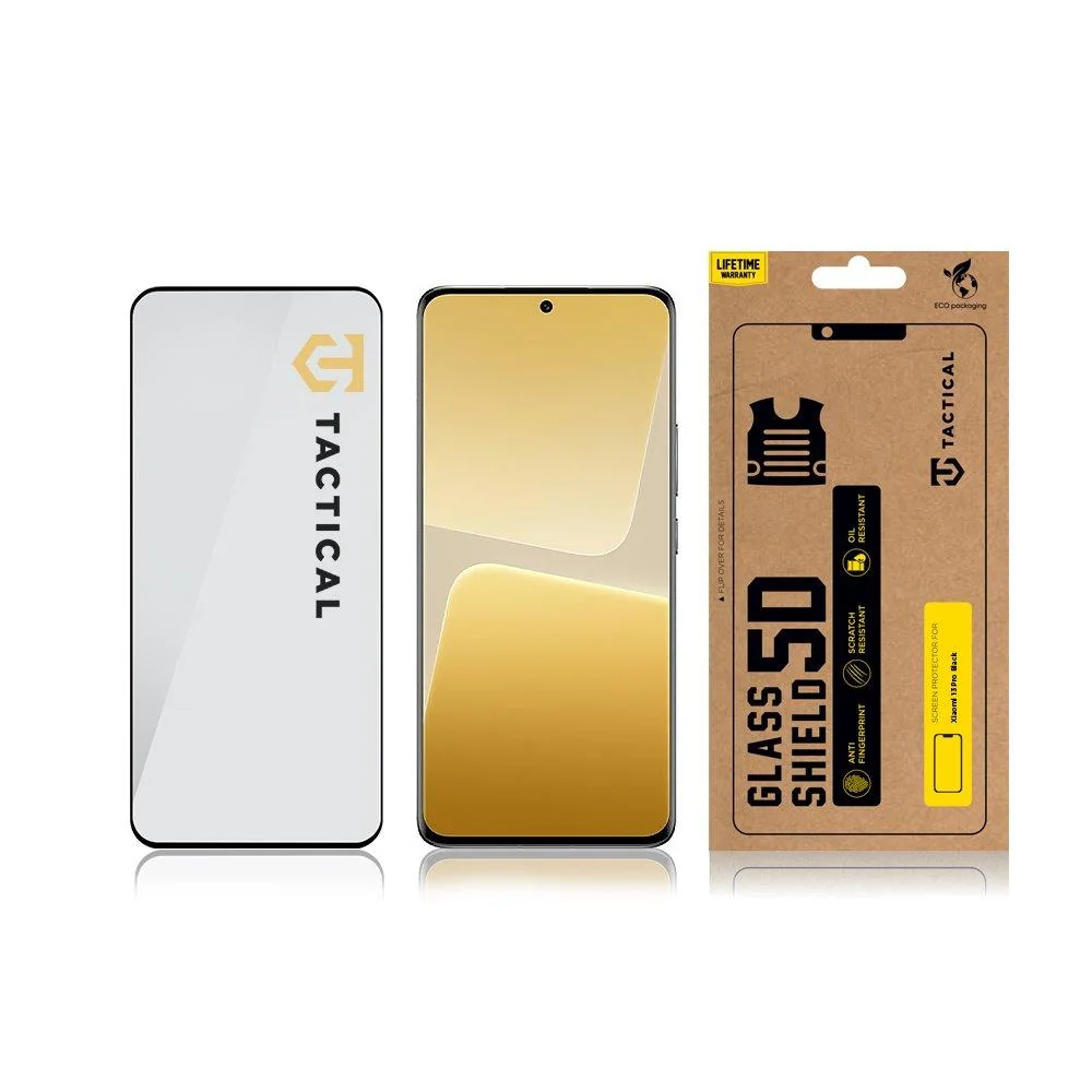 Sklo pre Xiaomi 13 Pro - Čierna Ochrana zahnutého displ