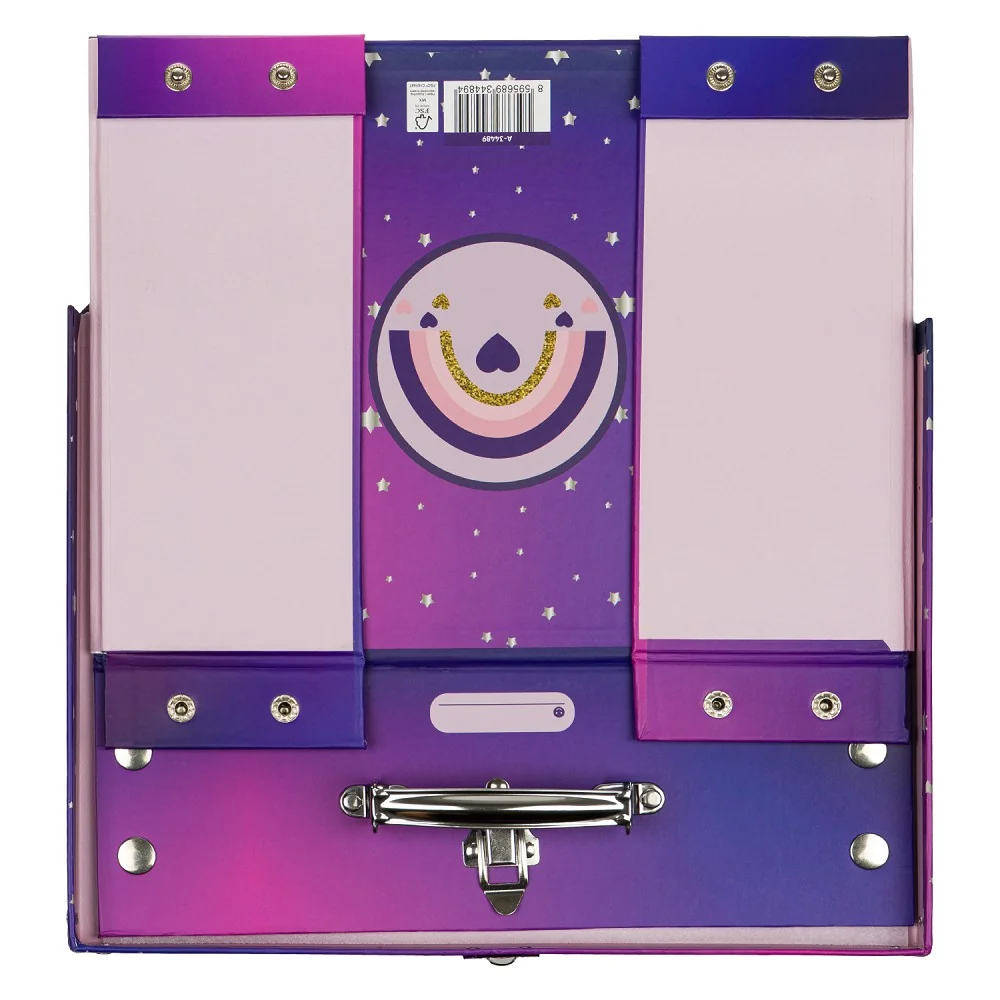 Skladací školský kufrík Kone Srdce s kovaním 45 x 30 x 10 cm