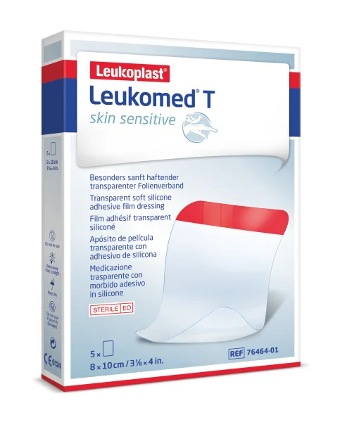 Leukomed® T skin sensitive 1×5 ks, filmové krytie fixačné