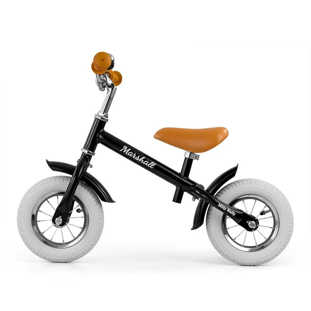 Detské odrážadlo bicykel Milly Mally Marshall Air Black , 20C51496