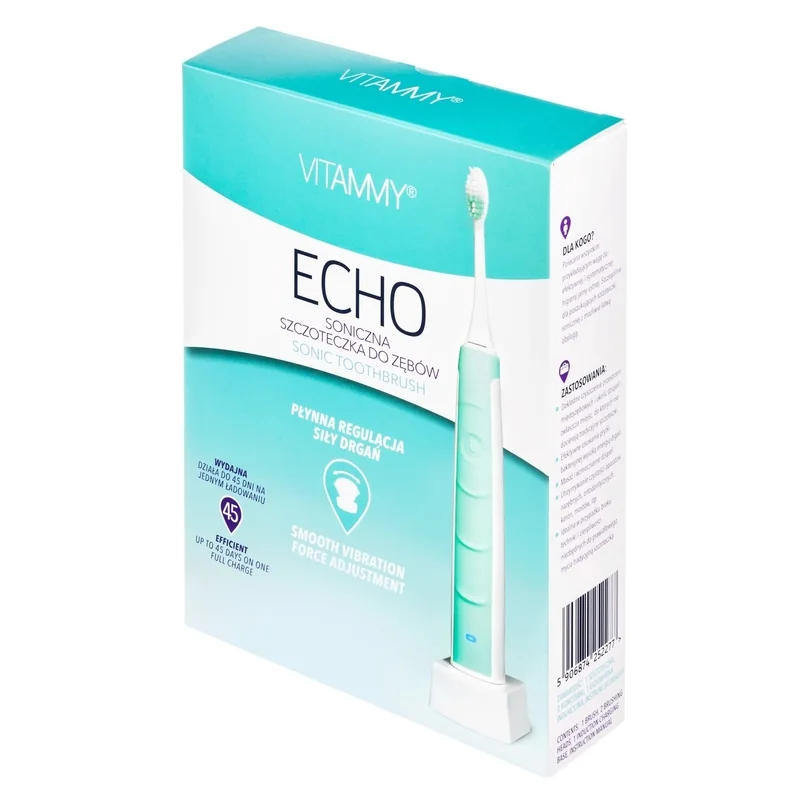 VITAMMY ECHO Sonická zubná kefka, tyrkysová 1×1 ks