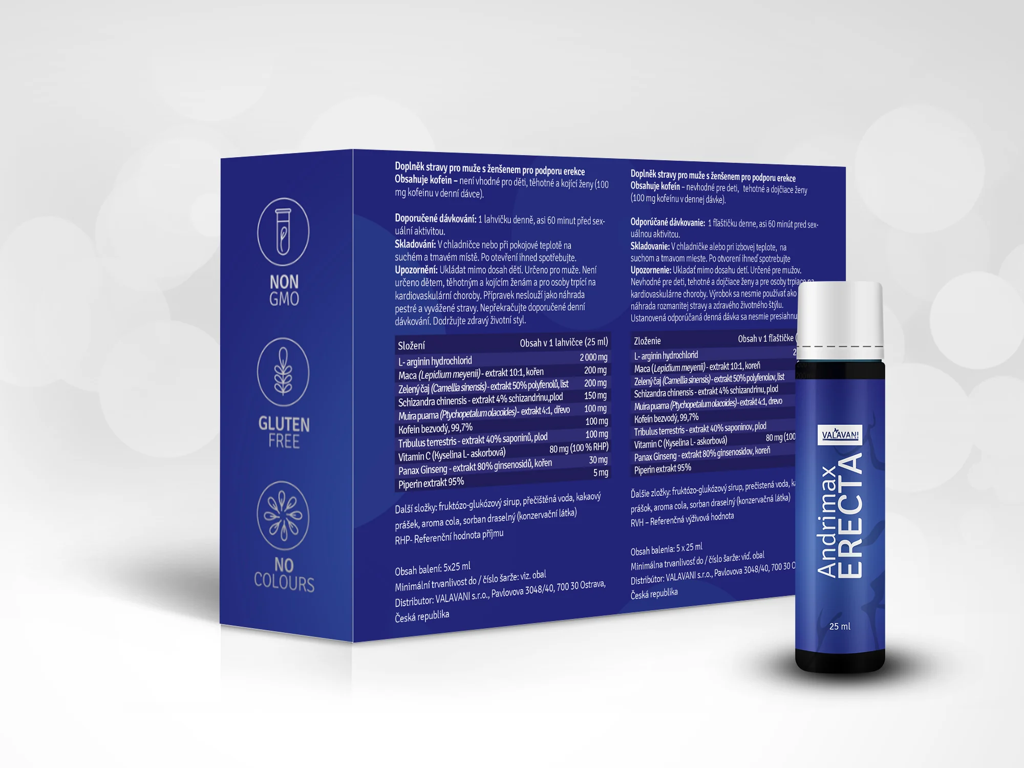 Andrimax ERECTA 5x25ml na podporu erekcie
