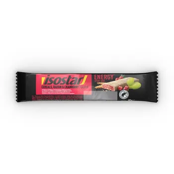Isostar ENERGY ŠPORT BAR Brusnica 1×40 g, energetická tyčinka
