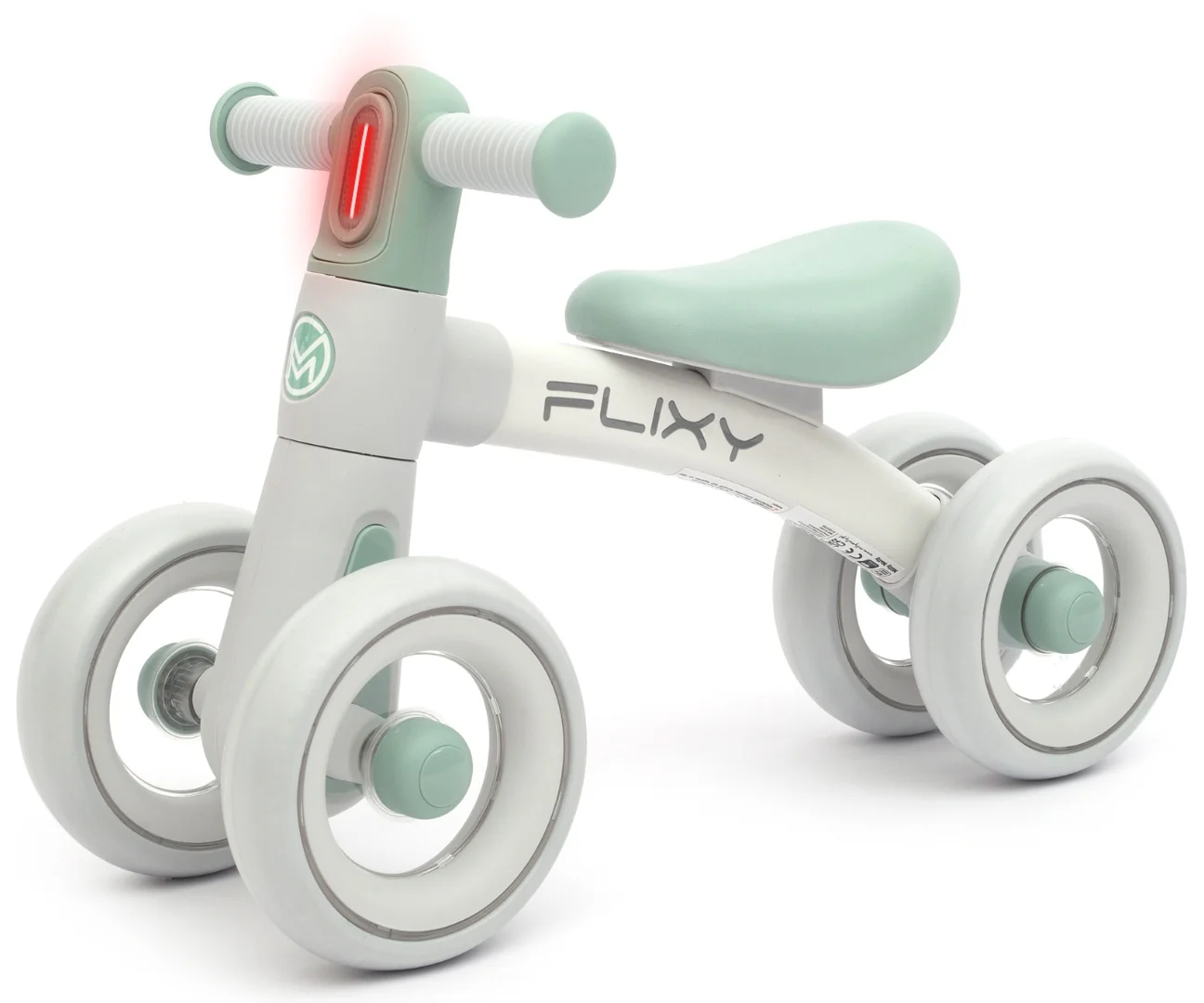 Detská odrážadlo FLIXY s LED svetlom a EVA kolesami (12–36 mesiacov), mint