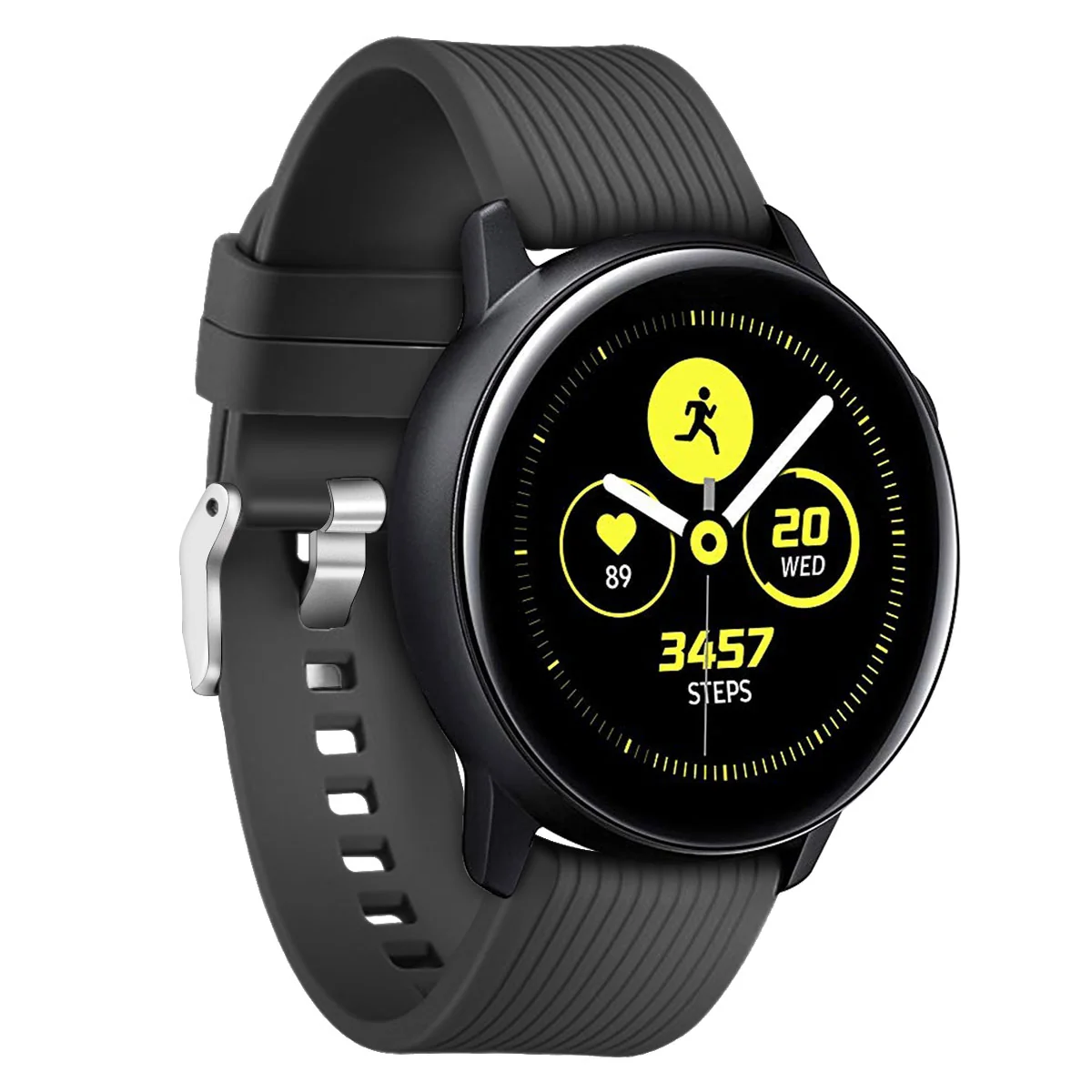 BStrap Silicone Line remienok na Samsung Galaxy Watch 42mm (Small) black