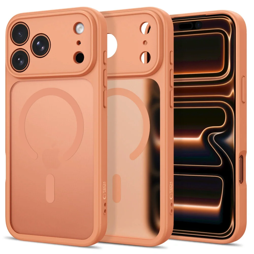 Tech-Protect BasicMag MagSafe kryt na iPhone 17 Pro / 18 Pro, oranžový
