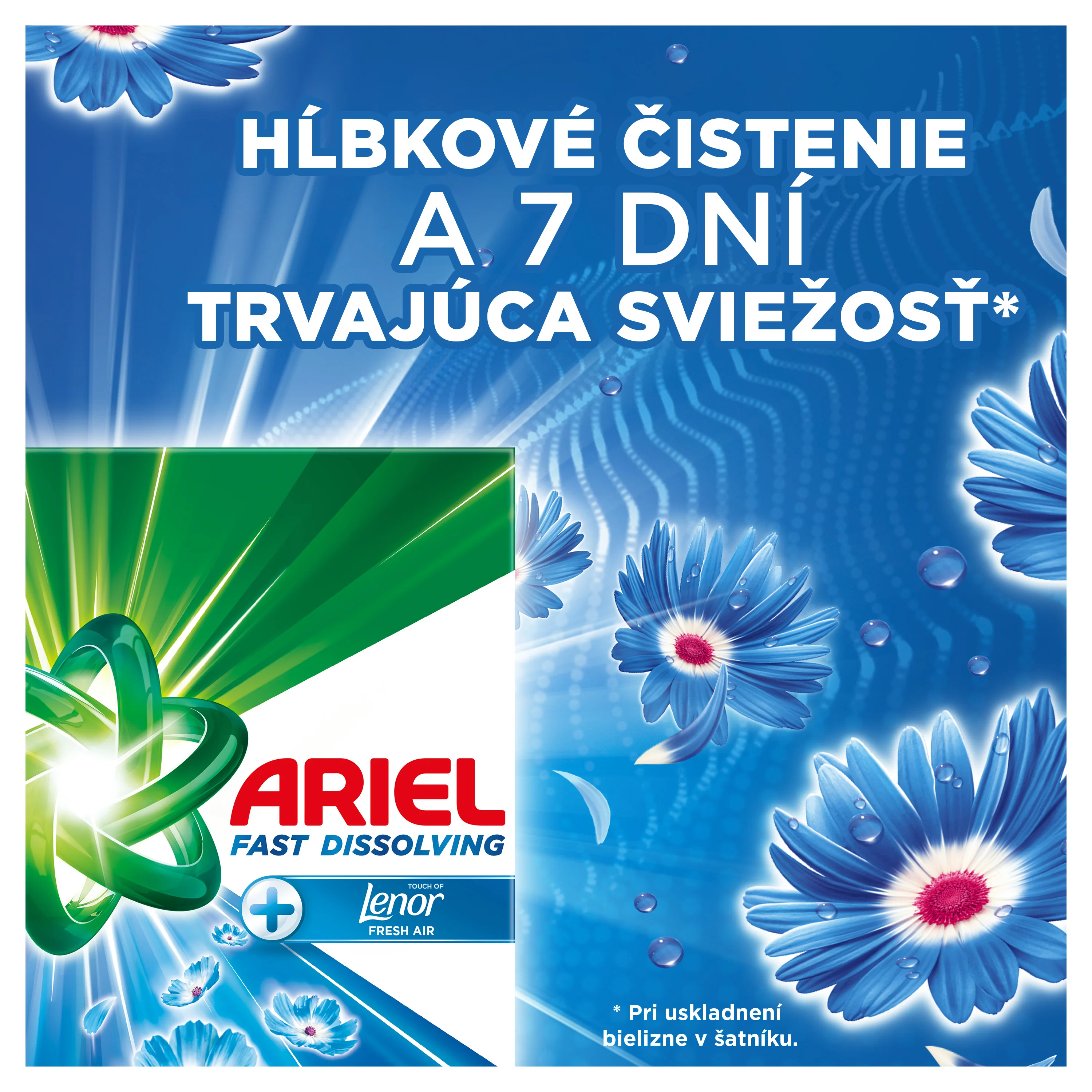 Ariel Fresh Air Allin1 + kapsuly na pranie, 38 praní 38 ks